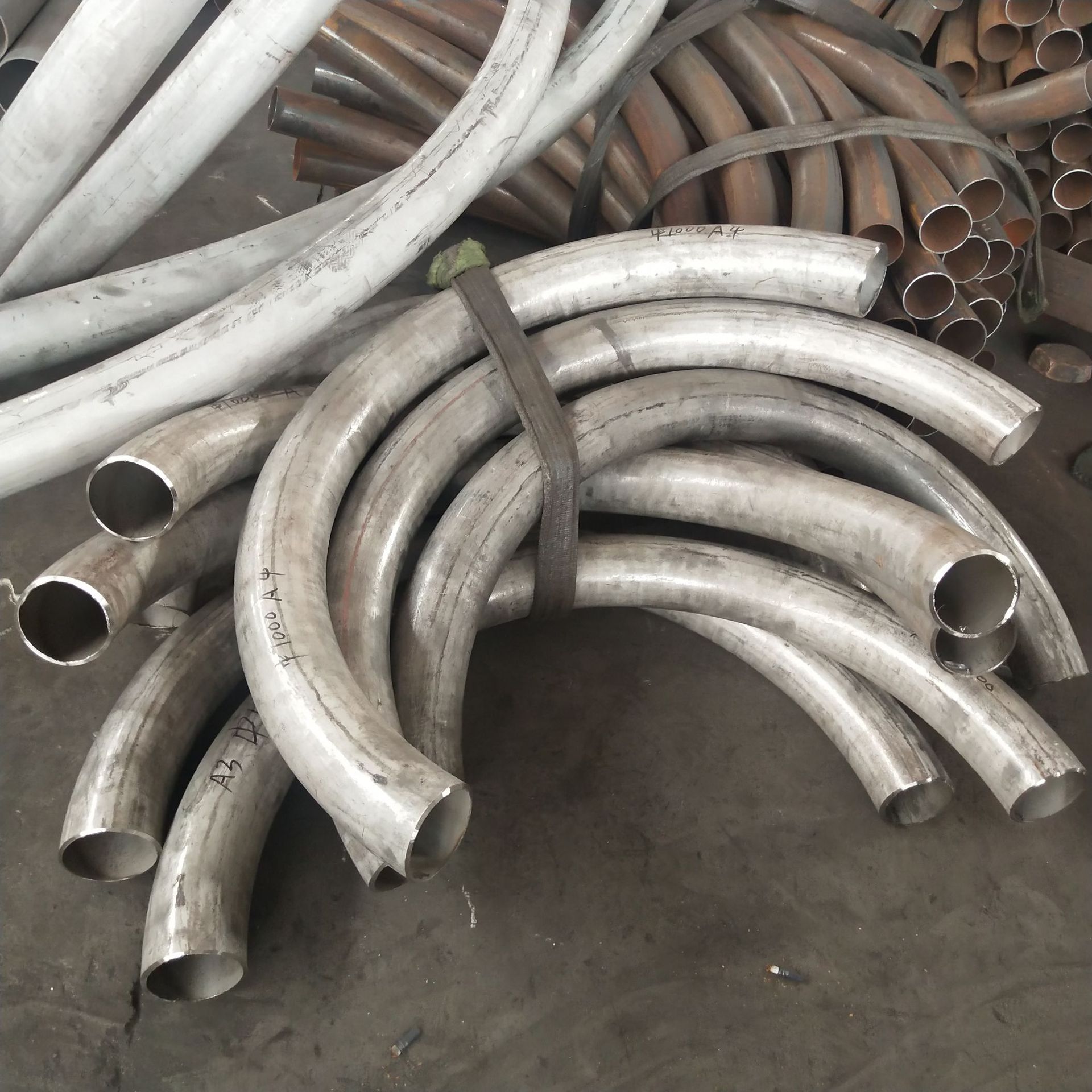 90度铝合金弯管 6063 6061 5083 1060国标无缝纯铝弯管 铝制弯管