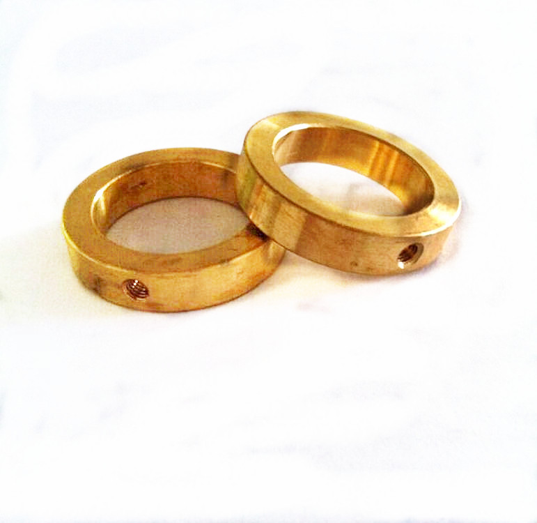 深圳机加工:设备铜圈卡环 铜环车削件 铜垫圈 黄铜卡环