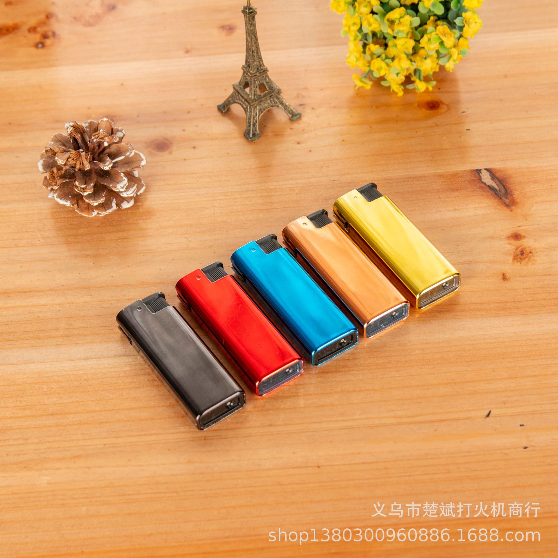 厂家直销豪丰530大机型塑料包纸 一次性防风打火机批发