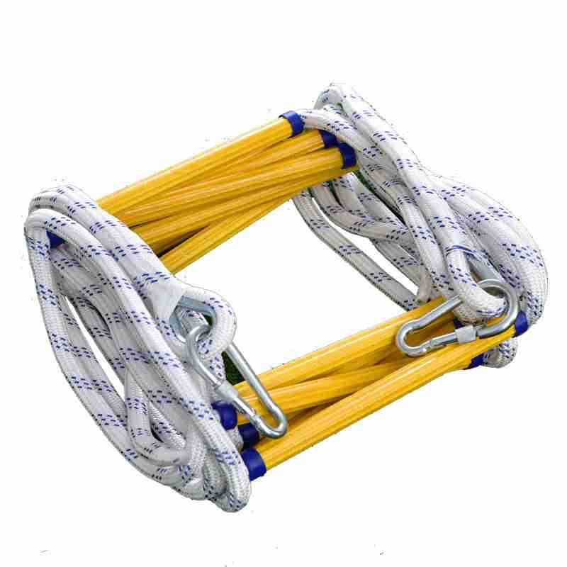 消防户外逃生软梯高空救援逃生软梯 绝缘尼龙软梯 家庭逃生软梯