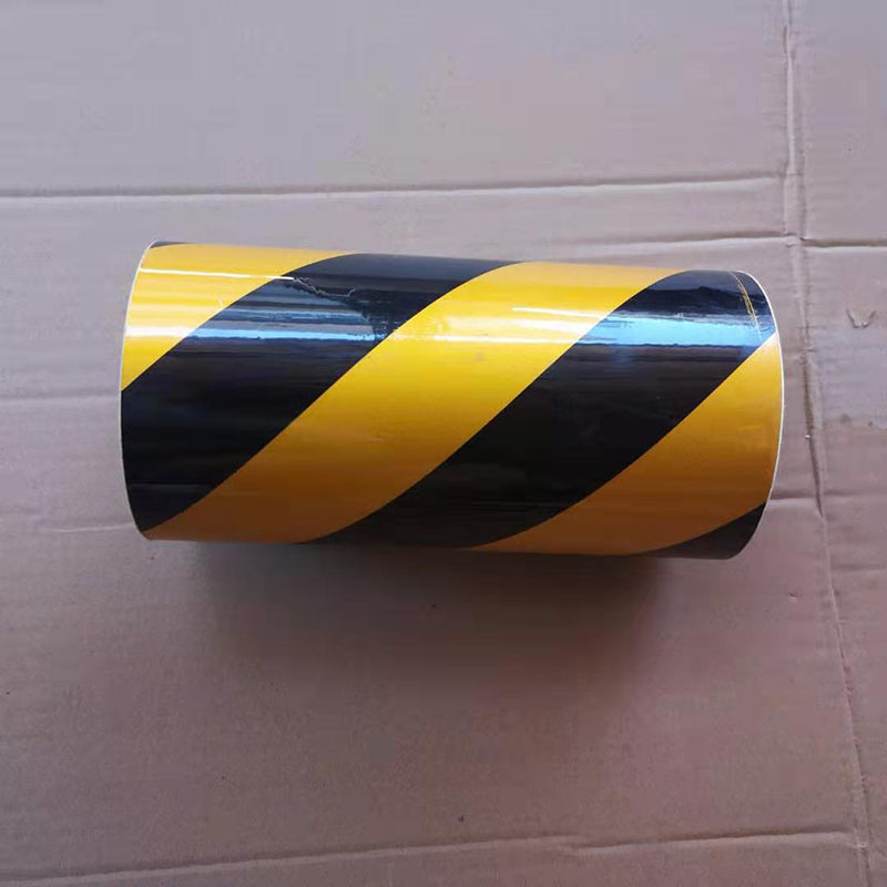 反光膜反光条安全5cm警示地面墙面警戒胶带车身贴3m红白黄黑斜纹