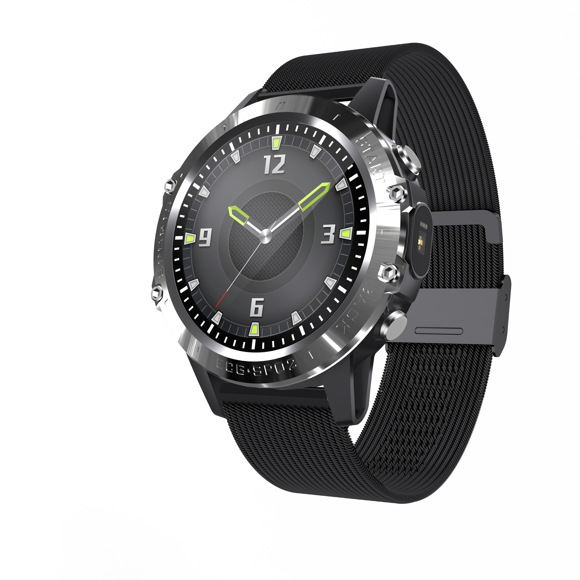 mp8计步心率心电血压监测ecg ppg全屏全触p8独立血氧手表智能手环