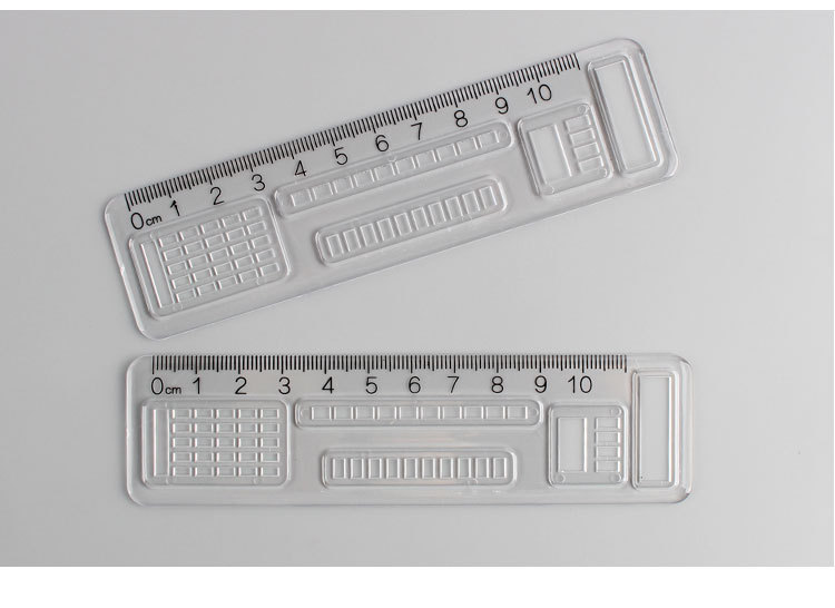 透明亚克力答题卡考试专用涂卡尺多功能透明直尺学生中考高考11cm