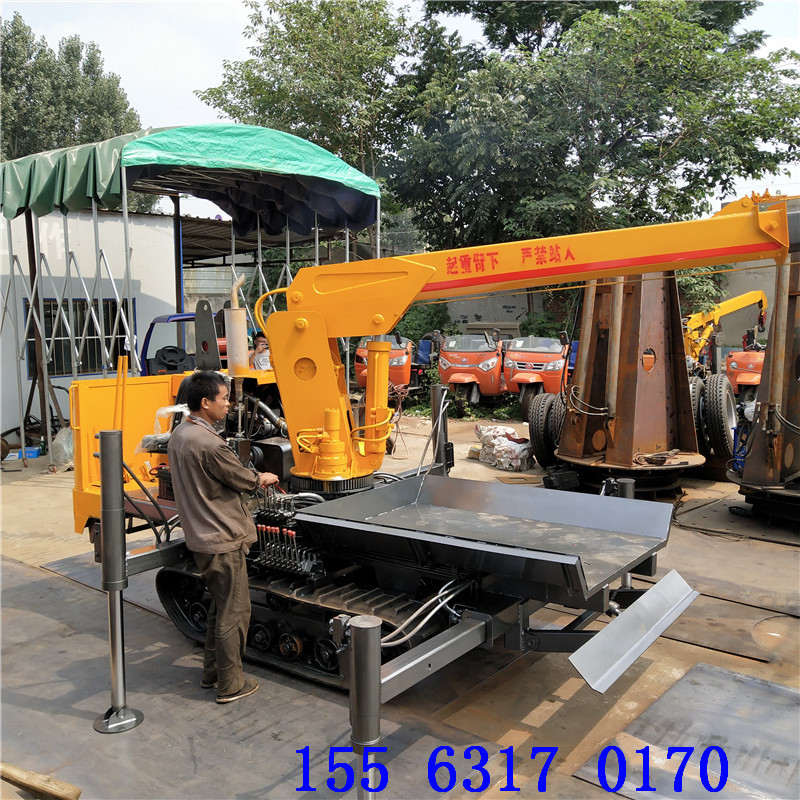 园林吊树机爬爬车 拖树的爬爬机 推土机轻松吊运土球直径1.4米