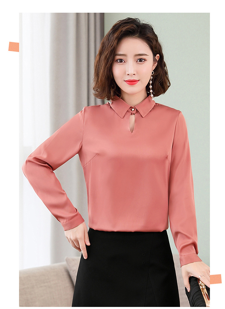 真丝衬衫女2019春装新款女装潮很仙的上衣百搭洋气女式桑蚕丝衬衣