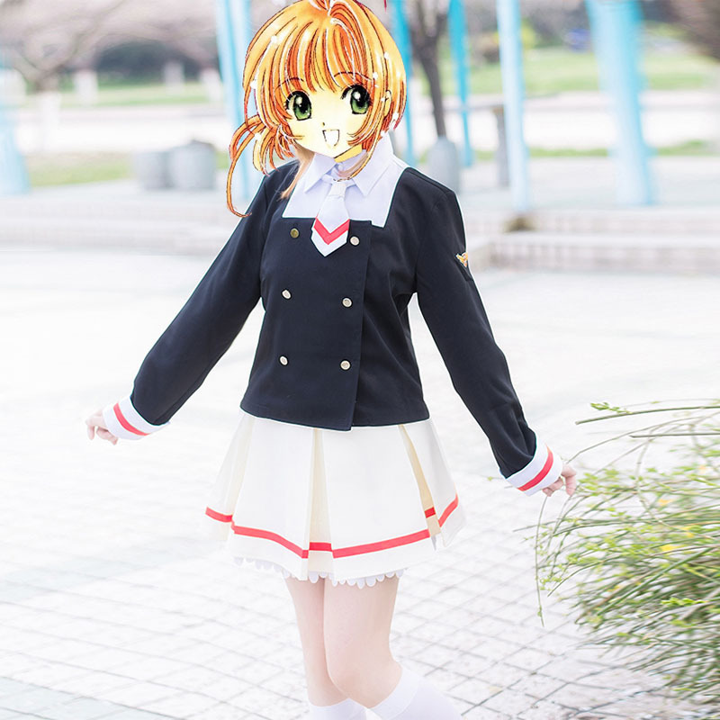 魔卡少女樱木之本樱cosplay校服服装女动漫百变
