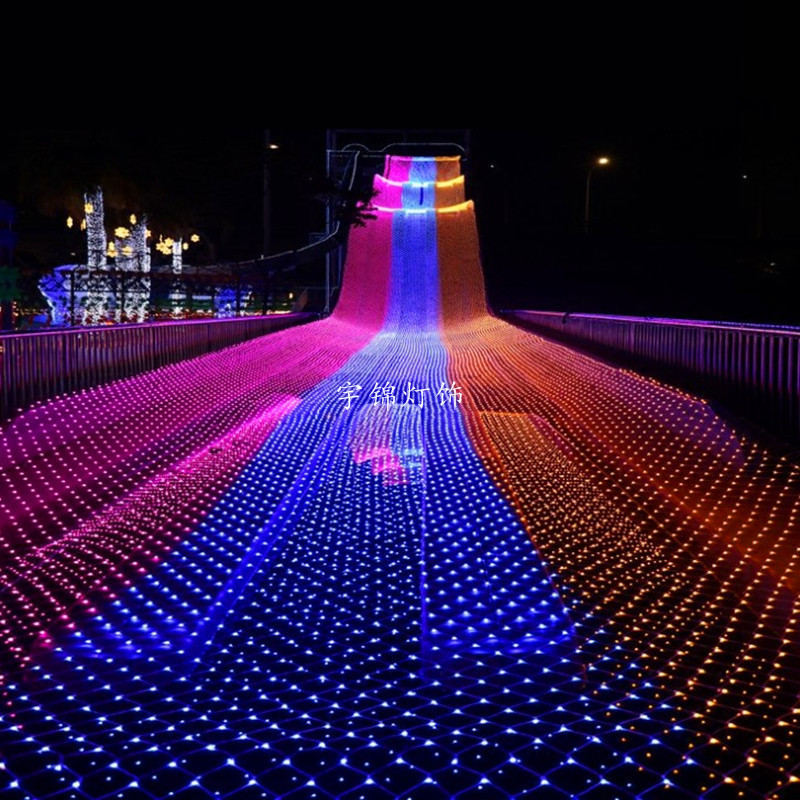 led网灯渔网灯1.5*1.5闪灯户外防水亮化工程节日圣诞节室外装饰灯