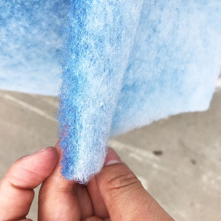 大帅汽车烤漆房进风过滤棉 喷漆房风口棉 初效除尘封口棉蓝色20米
