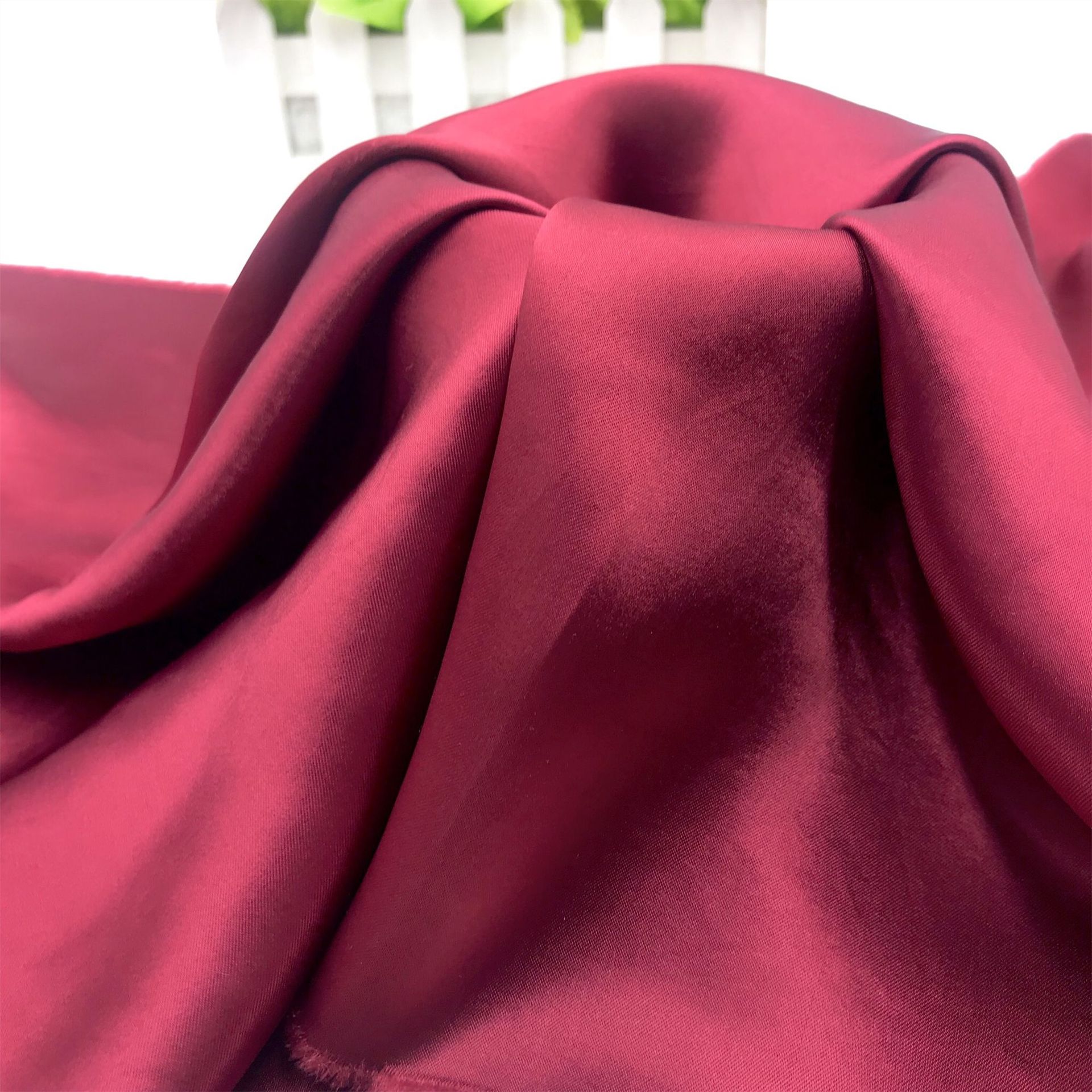 醋酸真丝锻面料 连衣裙 高档醋酸缎面亮光色丁面料旗袍真丝布料