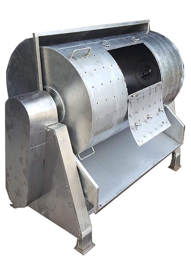 不锈钢全自动鸭肠洗肠机 滚筒式鸭肠清洗机加工成套设备厂家定制