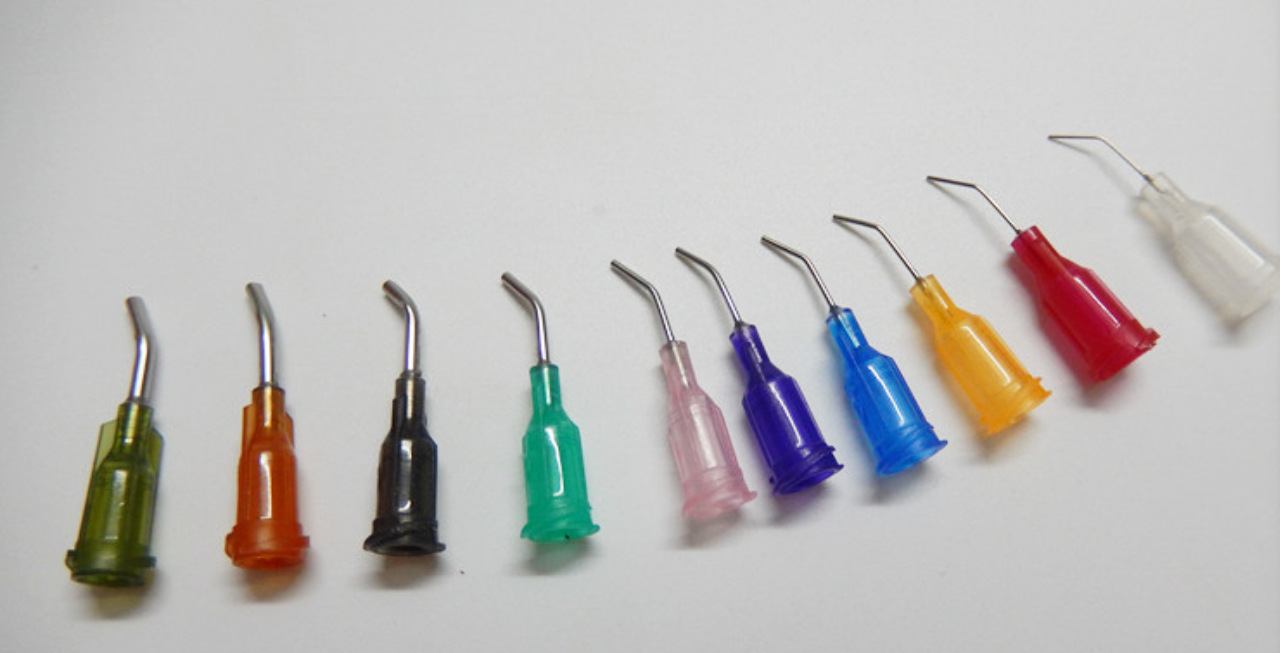 弯头针/弯头点胶针/塑座不锈钢螺口精密弯针头点胶针头/弯针头嘴