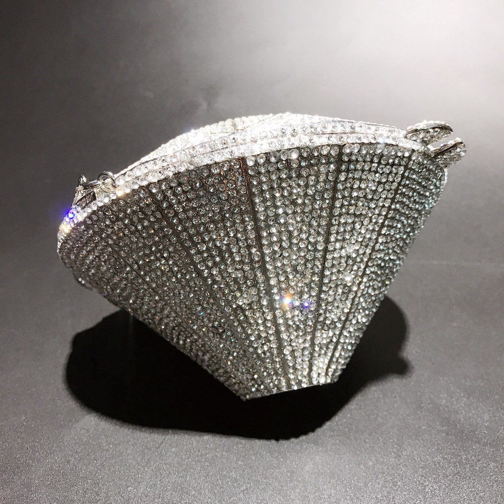 bl130立体钻石造型镶钻晚宴包满钻水晶包外贸女士手拿包宴会女包