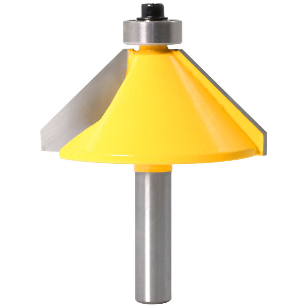 8mm 柄 45度斜角刀 木工铣刀修边机雕刻刀头45度倒角刀45°斜角刀