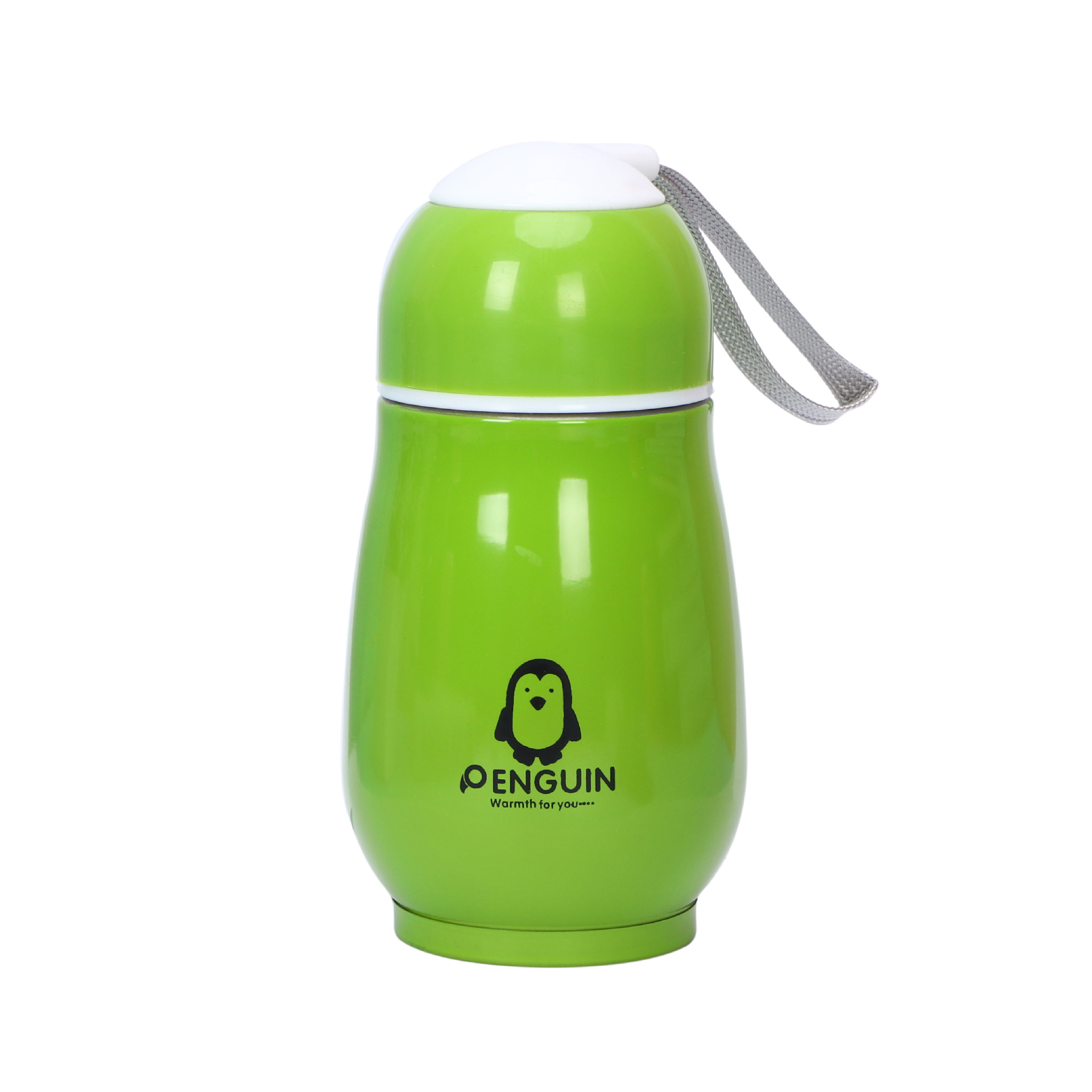 Children's Stainless Steel Vacuum Cup Outdoor Portable with Rope Handle Penguin Bottle Cartoon Student Water Cup Gift Cup Wholesale