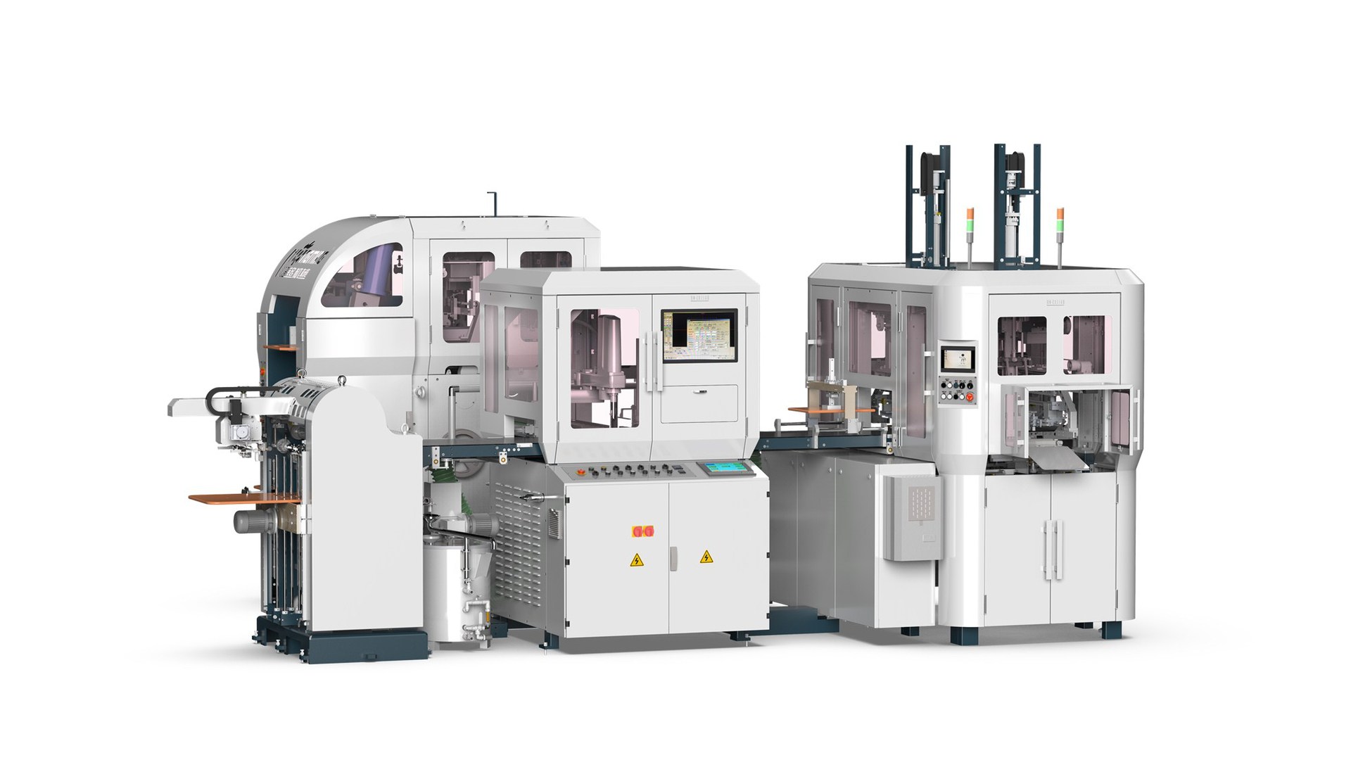 鸿铭股份zd350d高速全自动智能天地盖制盒机成型机天地盖
