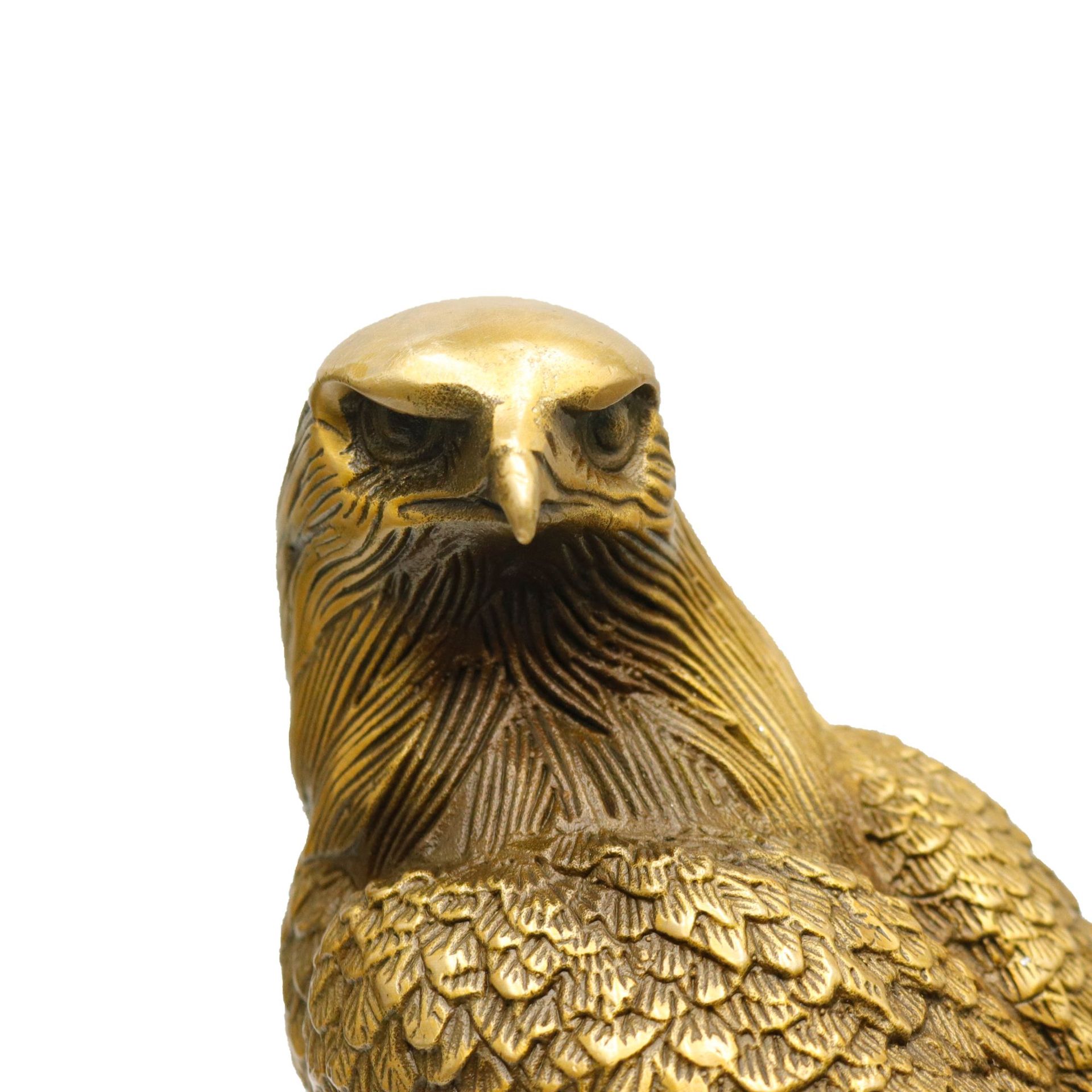 纯铜鹰摆件大号黄铜鹰铜鸟摆件高瞻远瞩旺事业办公室风水摆件