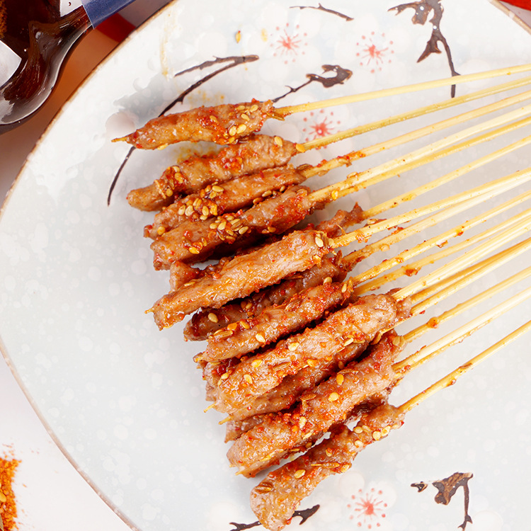 批发烧烤油炸猪肉风味小肉串 中街夜市串串香 冷冻半成品猪肉串