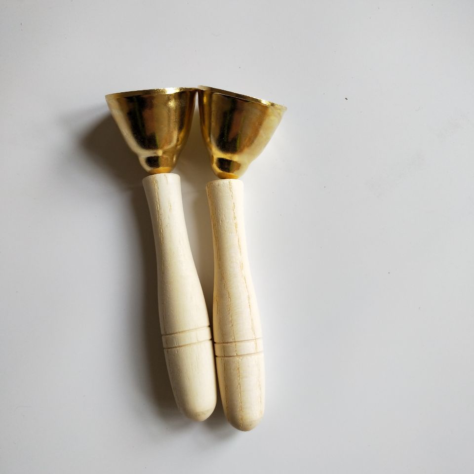 批发奥尔夫儿童打击乐器带把碰钟 撞钟 带棒碰铃音乐教具