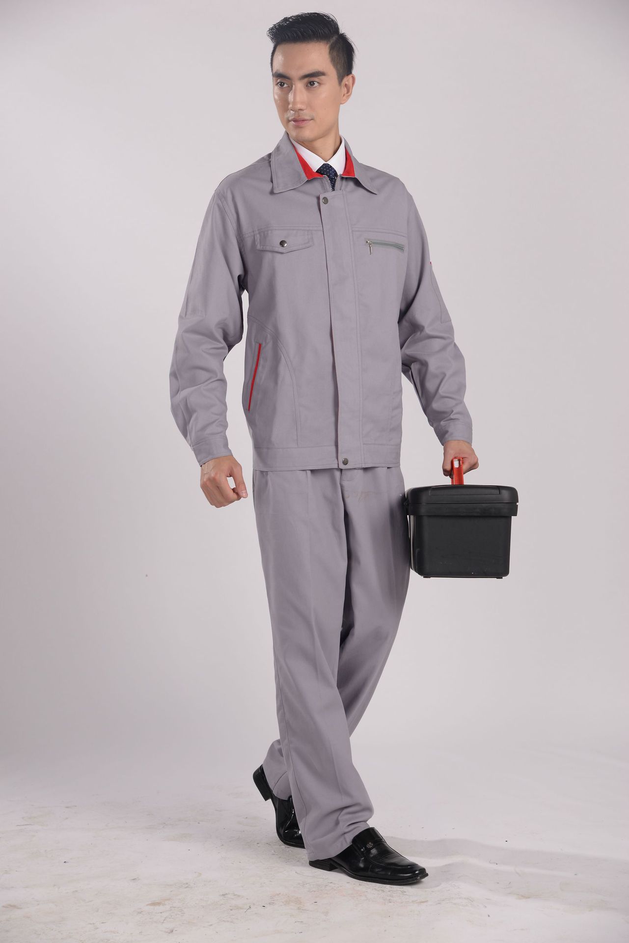 宁波工作服秋季长袖工作服套装长袖劳保工厂工作服车间工装