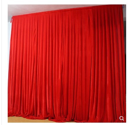 婚礼金丝绒布幔大红婚庆装饰布中国风婚庆中式背景纱幔汉唐复古帷