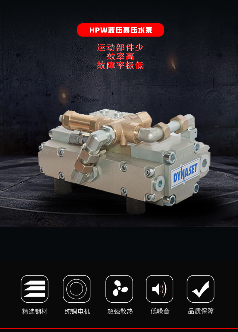 丹纳森hpw液压高压水泵 强力清洗设备 液压驱动自吸式柱塞泵
