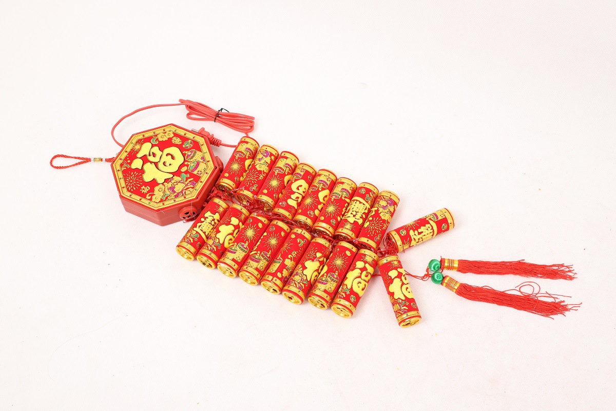 电子鞭炮仿真爆竹led发光春节婚礼花乔迁超响烟花彩炮可代发厂家