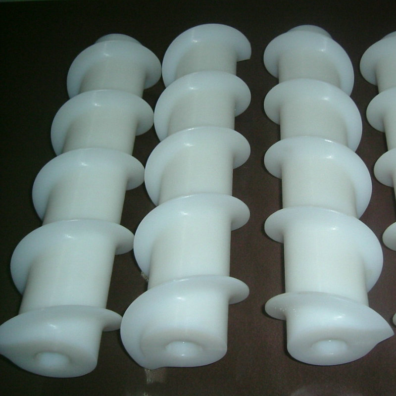 白色塑料螺杆 塑料挤出机螺杆 耐磨性尼龙输送螺杆厂家批发