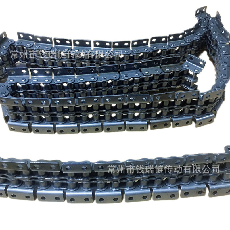 5分10a双排双侧弯板双孔链条530传动滚子链条5分带翅膀输送链条