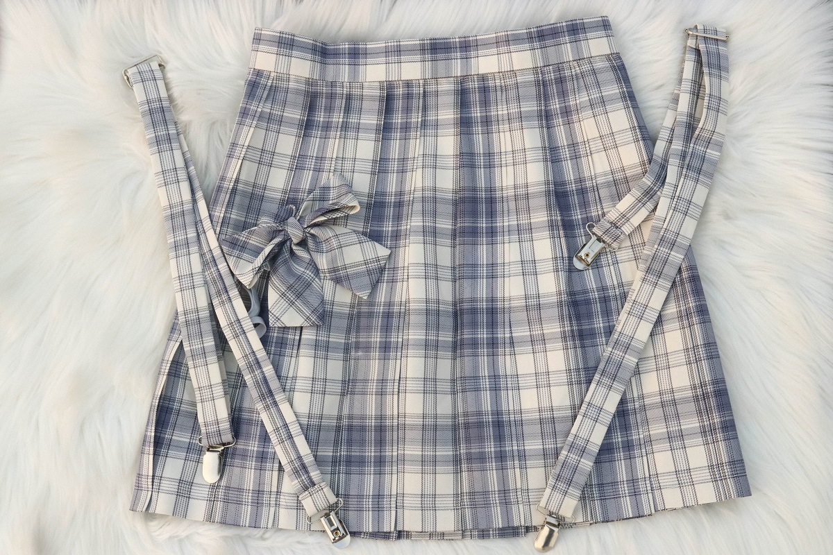 兔姬舍温柔一刀日系jk制服裙百褶裙短裙学生院风格子半身裙女秋冬
