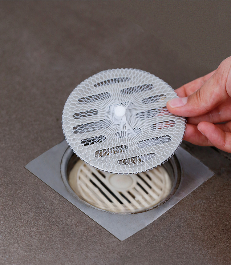 霜山日式卫生间下水道过滤网地漏浴室排水口头发毛发防堵塞过滤器