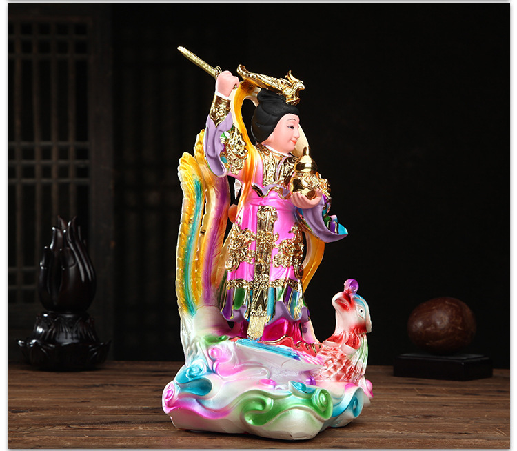 九天玄女神像居家供奉九天娘娘玄母天尊兵法之神道教摆件神像16寸