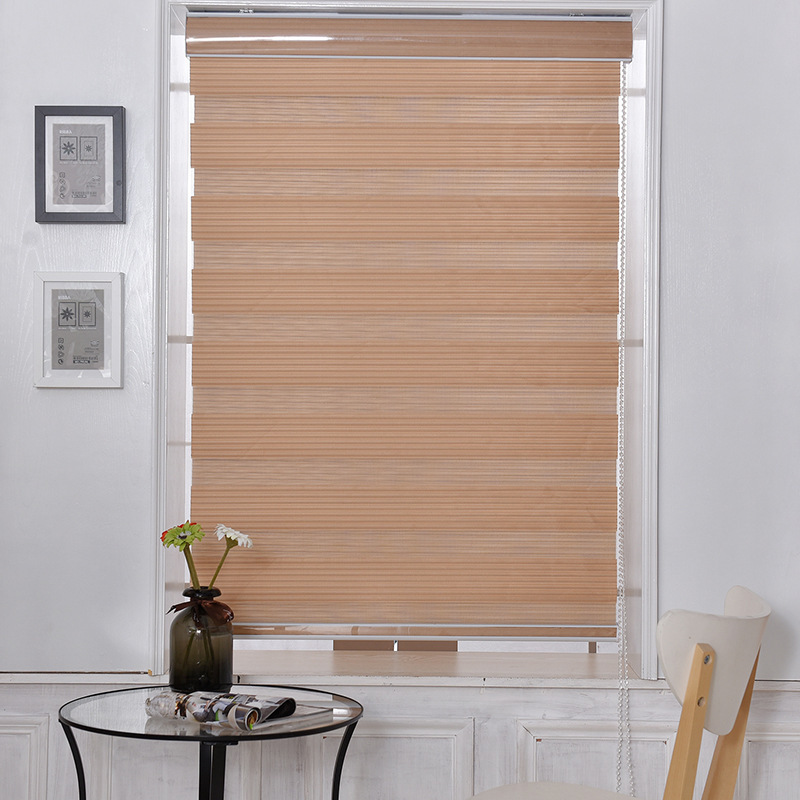 Small Seven-Fold Soft Gauze Curtain Sunshade Louver Curtain Office Kitchen Bathroom Balcony Study Zebra Shutter