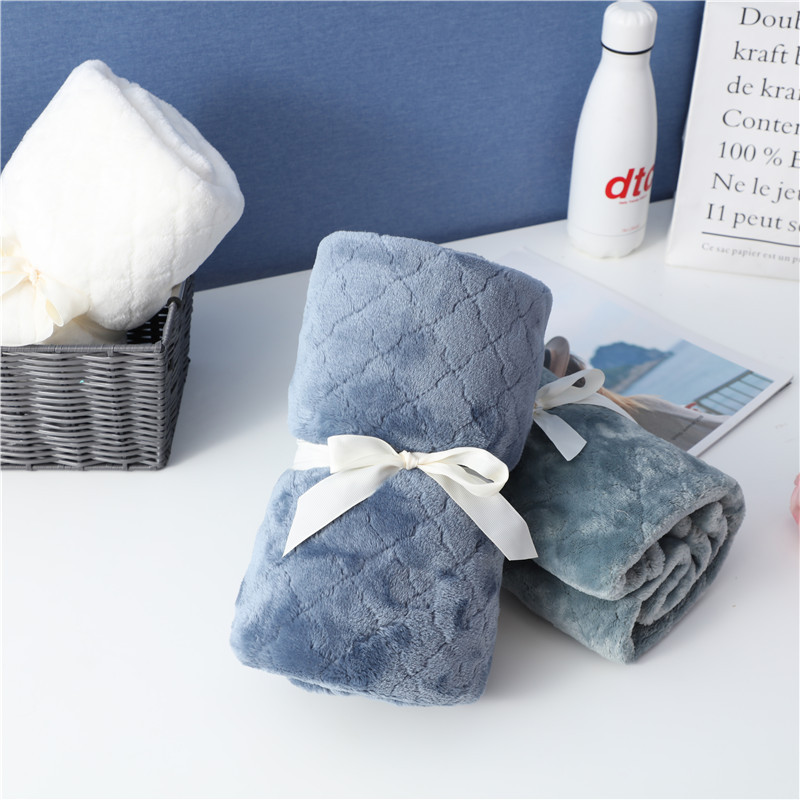 Meeting Sale Gift Gift Box Summer Thickening Coral Fleece Flannel Blanket Bed Sheets Logoblankets