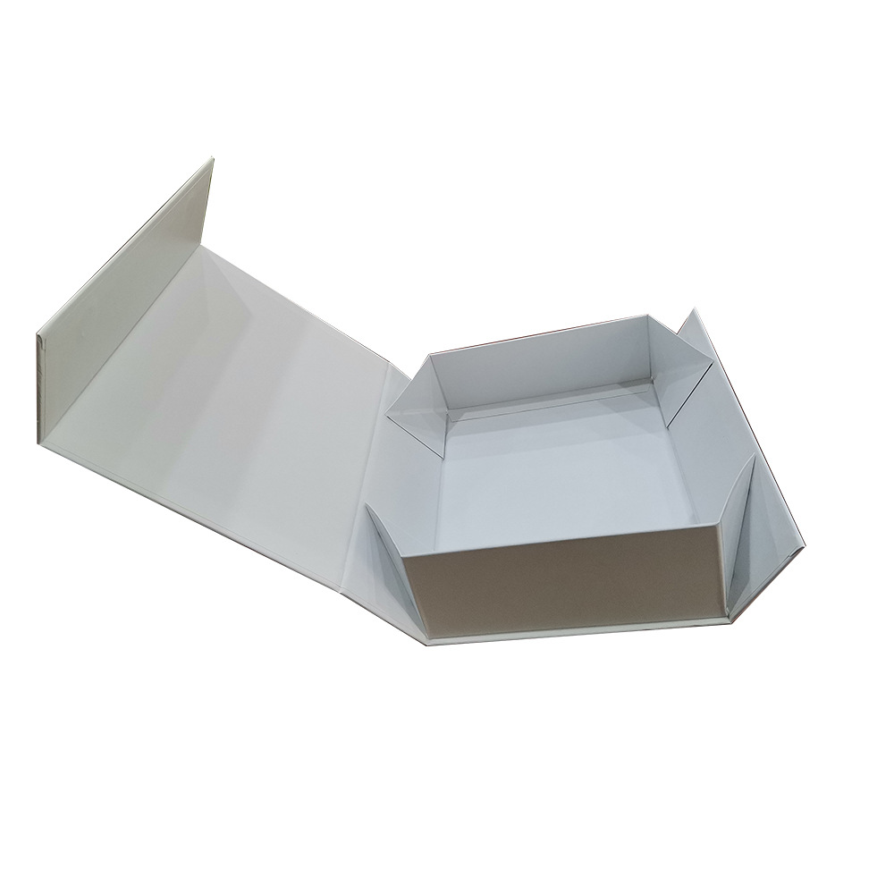 厂家定制定做一片式可折叠礼品盒磁吸式包装盒高档鞋盒硬纸板盒