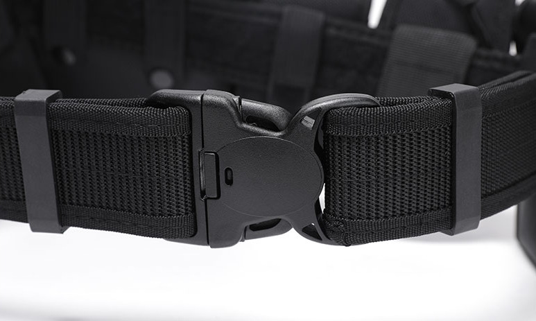 尼龙多功能战术腰带男巡逻执勤八件套黑色保安腰带武装带装备