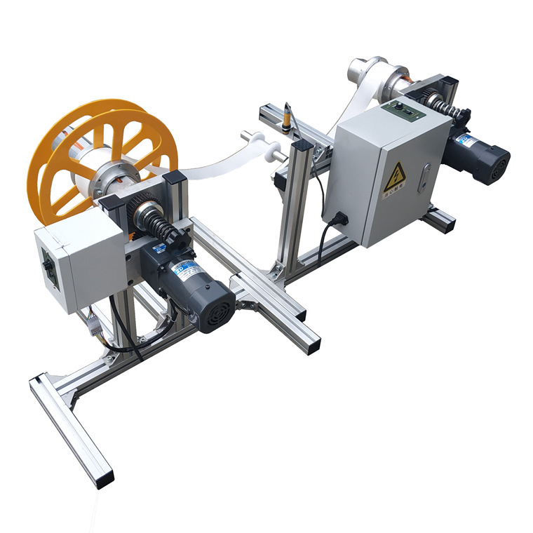 273型不干胶换卷缠绕保鲜膜简易标签电眼自动感应小型复卷机