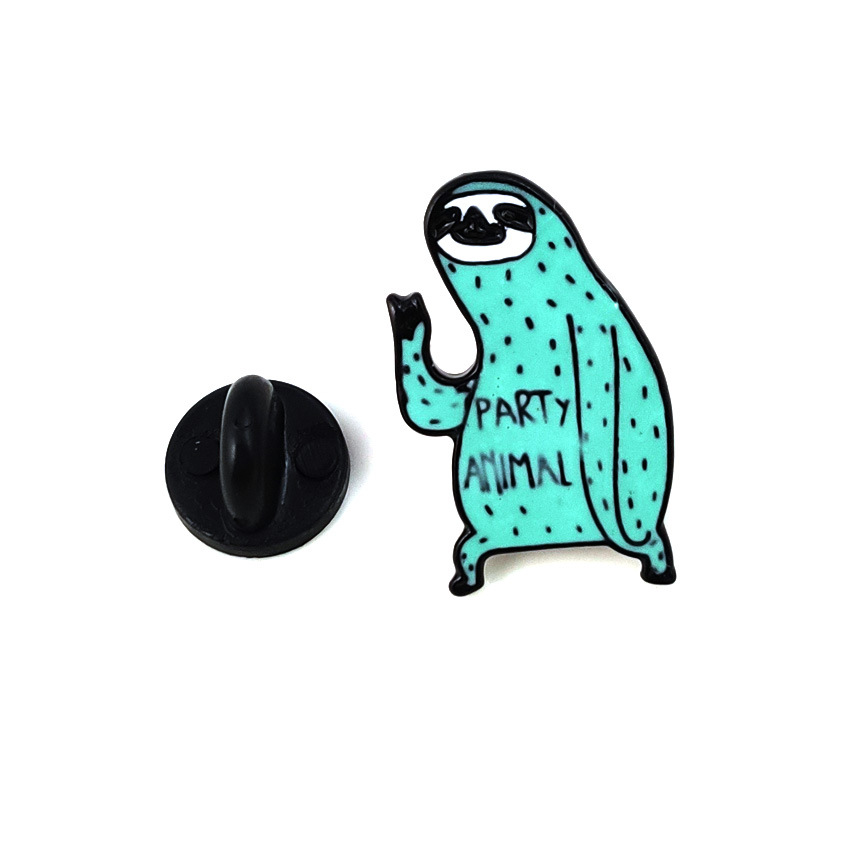 速卖通爆款胸针 创意个性树懒合金滴油胸针 牛仔包包衣饰配件现货