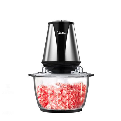 美的lz207绞肉机饺子馅搅拌蒜泥器辅食不锈钢小型家用电动搅馅