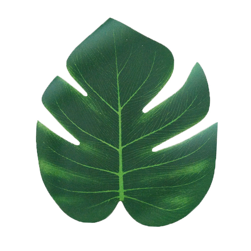 中号桌垫龟背叶白底