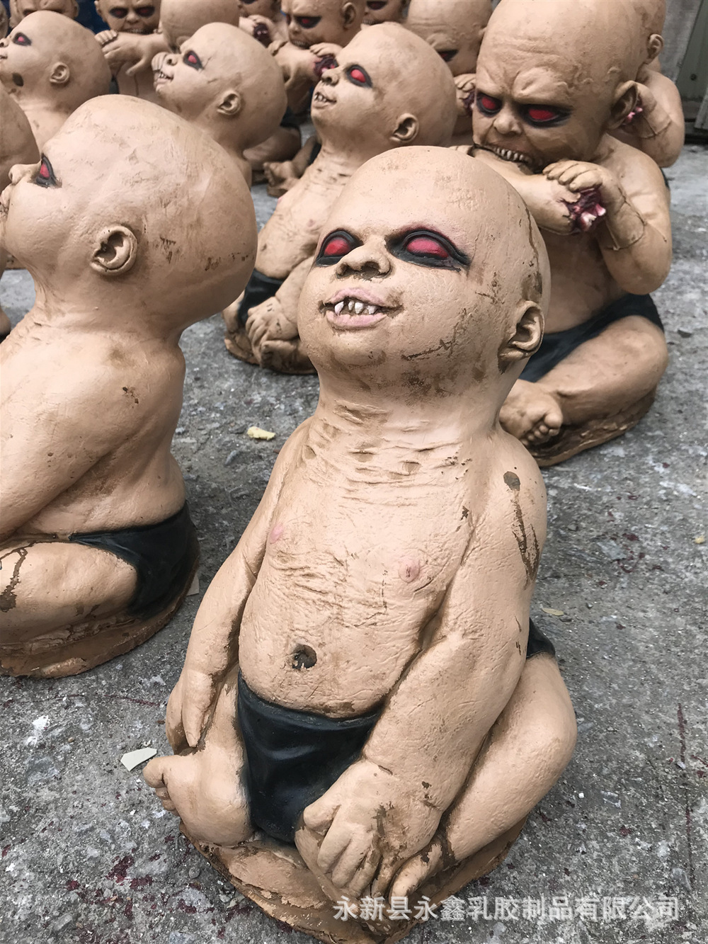 鬼婴儿道具乳胶宝宝摆件断手恐怖万圣节鬼屋密室逃脱酒吧派对装饰