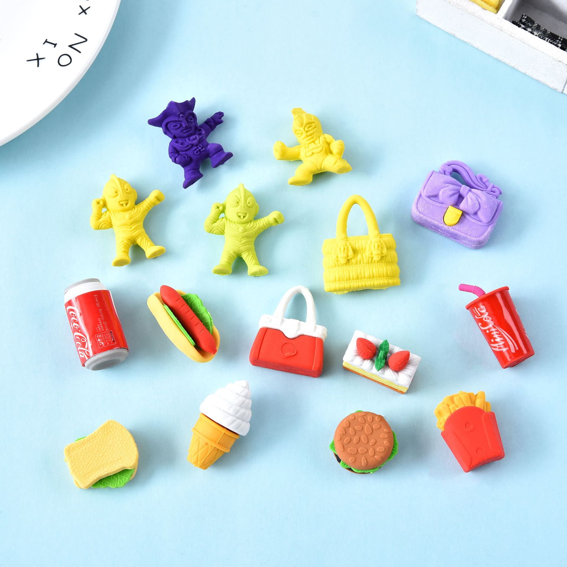 玩具橡皮擦创意儿童玩具礼品 卡通文具 仿真蛋糕橡皮擦定制批发
