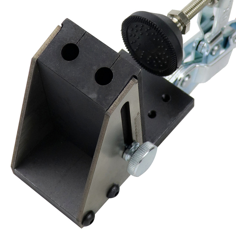 木工斜孔定位器 带刻度钻孔定位器 带夹子斜孔器开孔定位器