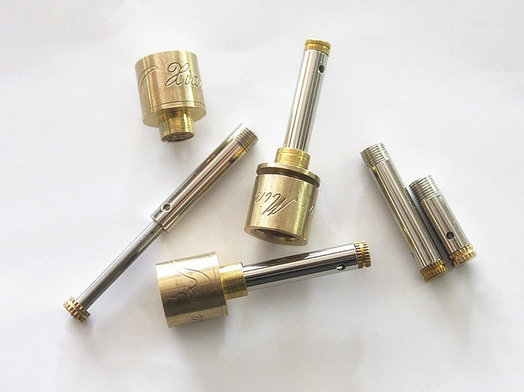 红木烟嘴配件 全露过滤头12mm切线 外露长头 烟嘴过滤铜头 可定做