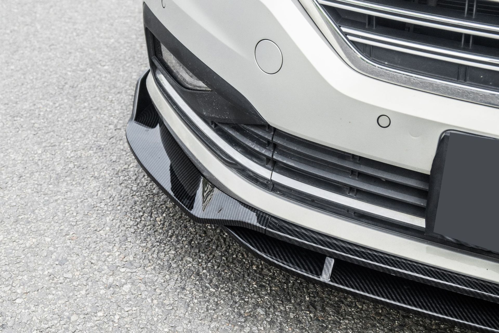 2019大众朗逸前唇改装专用前铲大小包围包角前扰流前杠防撞防擦条