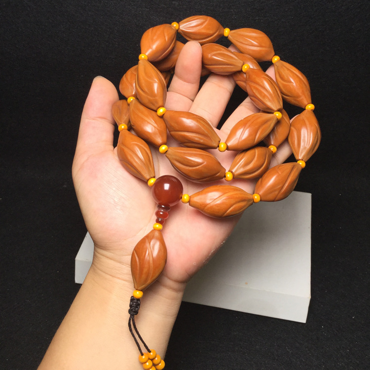 橄榄核手串 男士原料橄榄核雕橄榄胡长串项链扭转乾坤 橄榄核素核