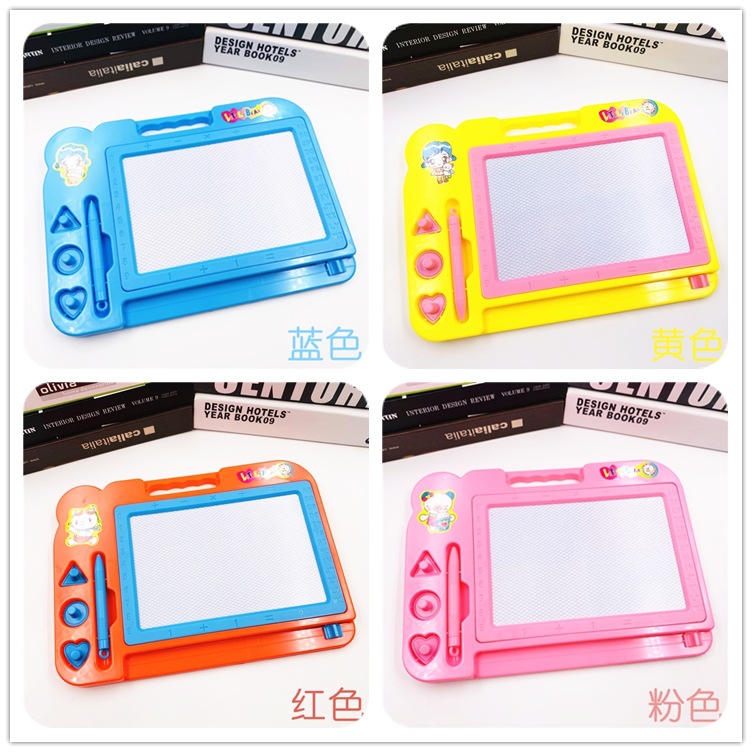 厂家直销儿童彩色磁性画板儿童早教绘画涂鸦画板益智教具地摊玩具