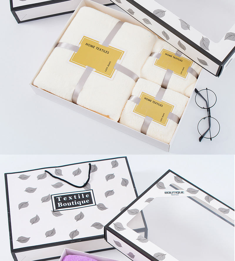 珊瑚绒1浴巾2毛巾礼品套装柔软吸水不掉毛成人洗脸巾加大浴巾定制