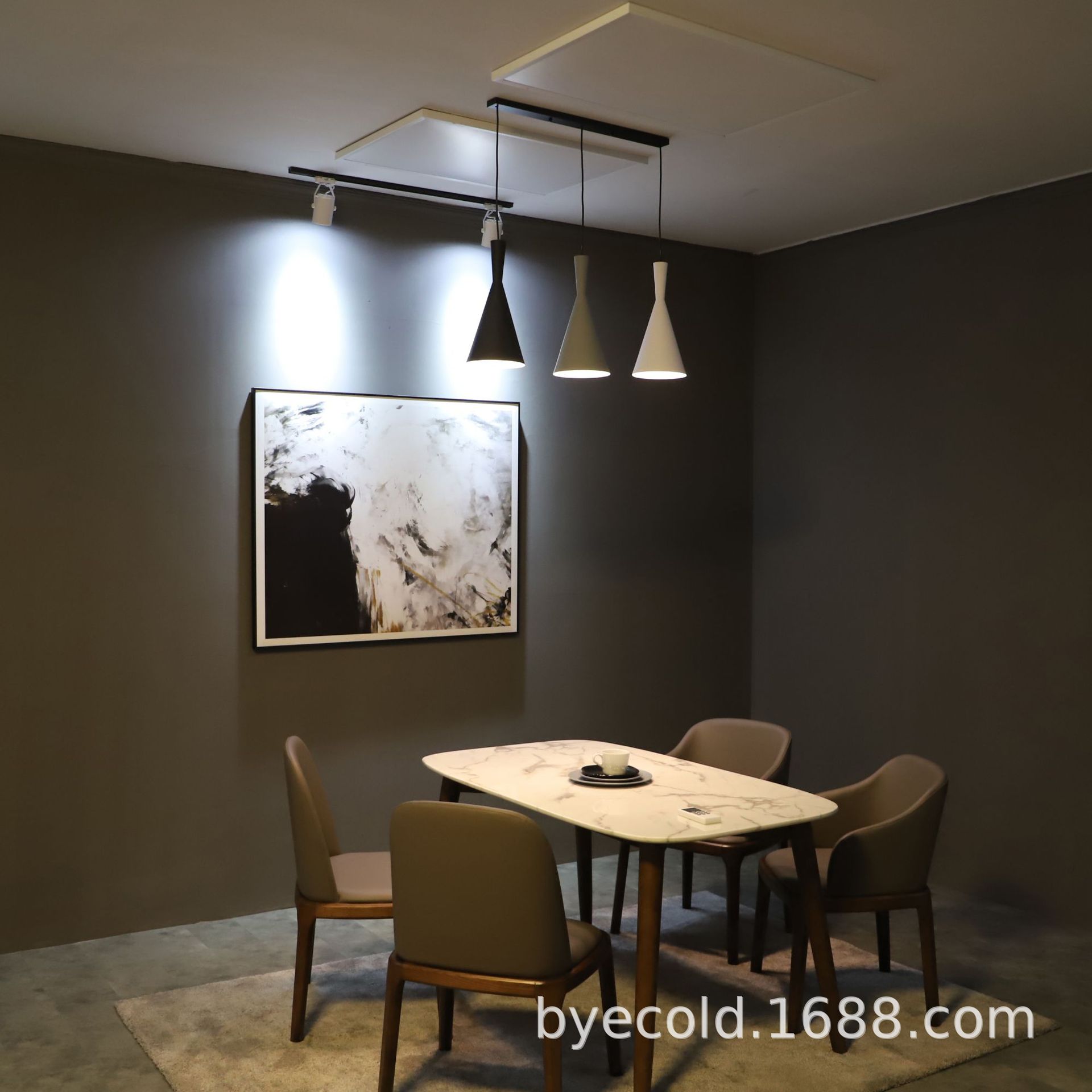 不一样的石墨烯发热墙板窄边框带内置温控遥控器app控制