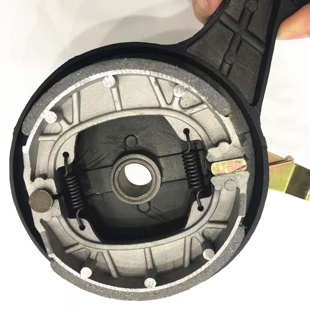 供应【厂家直销】电动摩托车后鼓刹总成 110黑金刚鼓刹总成