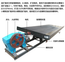 选钨锡矿6-s摇床配件炉渣铜米塑料摇床除铁器 云锡选矿摇床选金